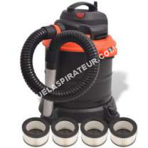 aspirateur Vidaxl Aspirateur de cendre 1200 W 20 L Noir et Orange - 274746  Multicolore