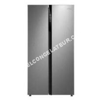 congélateur CONTINENTAL EDISON CERANF587IX - Réfrigérateur américain - 510 L (335 + 175 L) -Total No Frost - A+ - L 89,5 x H 178,8 cm - Inox