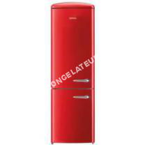 congélateur GORENJE ORK-192RD -Réfrigérateur armoire congélateur bas-322 L (227L + 95L)-Froid brassé / statique-A++ - L 60 x H 194 cm-Rouge