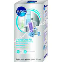 congélateur WPRO  KFD100 Kit contenant 1 Bac à glaçons avec couvercle + 1 spray nettoyant 500 ml + 1 absorbeur d'odeurs + 1 tissu microfibre 3M