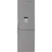 Frigo BEKO Réfrigérateur Combiné 60cm 334l A++ Brassé Silver Rcsa365k31ds
