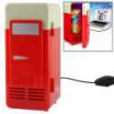 Frigo Générique Mini Frigo USB PC réfrigérateur Boisson  Boîtes refroidissement  chauffage rouge