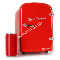 frigo Générique Mini Taverna  Mini réfrigérateur frigo électrique conservation chaud  froid  Capacité 4L  Branchement 12V ou secteur  Rouge