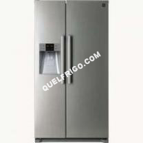 frigo Générique Réfrigérateur américain   Frnq22dfs Silver Réfrigérateur 353l/congélateur 159l