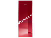 frigo BRANDT Réfrigérateur Combiné  BFC5555GR  Classe A+ Rouge/gris