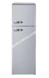 frigo CALIFORNIA Réfrigérateur  Portes 60cm 95l A+ Brassé Silver Bcd95vcs