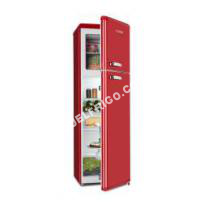 frigo KLARSTEIN Audrey Retro Combiné Réfrigérateur Congélateur  194  56 Litres  Look Rétro  Classe A++  Rouge