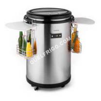 frigo KLARSTEIN Mr. Barbot  Frigo 50 litres  minibar de service sur roulettes avec paniers à boissons   acier inox  Classe A+