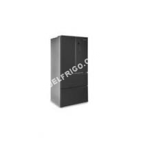 frigo Schneider Scwfd408BS  Refrigerateur multiportes  418 L 274 + 144 L  Froid no frost  A++  L 78,5   181,5 cm  Black steel