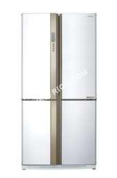 frigo SHARP SJEX820FWH  Réfrigérateur multiportes  605L (394+211)  Froid ventilé No Frost  A++  L89,2  H183 cm  Blanc