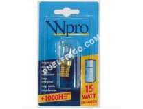 frigo WHIRLPOOL LRF007  Ampoule de rechange pour réfrigérateur