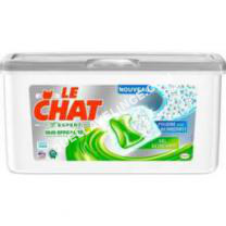 Consommables Lave-linge Non communiqué LE CHAT Lessive Duo Efficacité  Capsules x30 moins cher