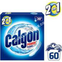 lave-linge Calgon A2E Poudre 3 en  anticalcaire et nettoyante compactée  60 lavages   Kg