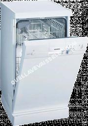 lave vaisselle SIEMENS SR25E231EU  Lavevaisselle  pose libre  largeur  45 cm  profondeur  60 cm  hauteur  84.5 cm  blanc