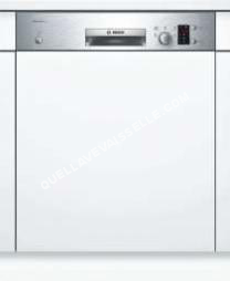 lave vaisselle BOSCH Lave-Vaisselle 60cm 12c 48db A+ Intégrable Avec Bandeau Inox Smi25as00e Silenceplus