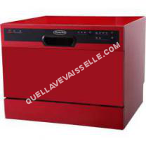 lave vaisselle Non communiqué FLASH6R  Lavevaisselle  pose libre  largeur  55 cm  profondeur  50 cm  hauteur  43.8 cm  rouge