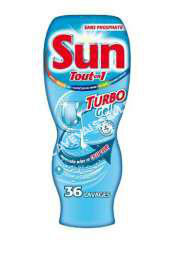 lave vaisselle Sun turbo gel tout en  gel 36 lavage