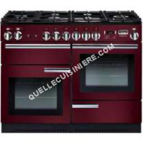 cuisinière FALCON Piano de cuisson gaz  PROFESSIONAL  110 ROUGE AIRELLE  Crédence  CREDENCE 110 INOX  Hotte grande largeur  110 INOX