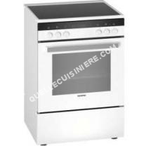 cuisinière SIEMENS HK9R4R120  Cuisinière électrique  4 foyers Quick  Four multifonction  Pyrolyse  63   A   60 cm  Blanc