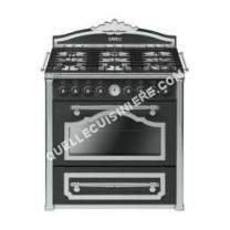 cuisinière SMEG CC9GAS Centre de cuisson “Cortina”, 90 cm, anthracite, finition silver antique, catalyse, chaleur tournante Classe énergétique