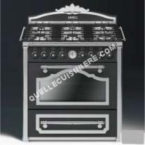 cuisinière SMEG CC9GAX Centre de cuisson “Cortina”, 90 cm, anthracite, finition chromé, catalyse, chaleur tournante Classe énergétique
