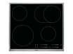 Table de cuisson AEG HK65850XB  Vitrocéramique   plaques de cuisson  Niche  largeur  56 cm  profondeur   cm  noir  avec garnitures en acier inoxydable