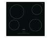 Table de cuisson BOSCH PKE611FN1E  Vitrocéramique  4 plaques de cuisson  Niche  largeur : 56 cm  profondeur : 49 cm  noir   cadre  noir