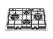 Table de cuisson HOTPOINT-ARISTON Luce PKL 61 D2/HA(IX)  Table de cuisson au gaz   plaques de cuisson  Niche  largeur  55.5 cm  profondeur  7.5 cm  argent  avec garnitures en acier inoxydable  acier...