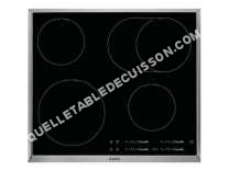 table de cuisson AEG HK65850XB  Vitrocéramique   plaques de cuisson  Niche  largeur  56 cm  profondeur   cm  noir  avec garnitures en acier inoxydable