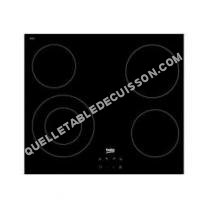 table de cuisson BEKO HIC 64402 E vitrocéramique  60 cm  vitrocéramique   cadre