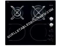 table de cuisson BRANDT Plaque de cuisson mixte  foyers, noir,  TI101B