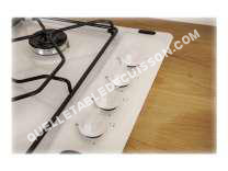 table de cuisson INDESIT Aria PAA 62 /I(WH)  Table de cuisson au gaz   plaques de cuisson  largeur  58 cm  profondeur  50 cm  blanc  blanc