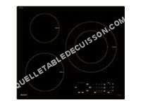 table de cuisson SAUTER SI6300  Table de cuisson induction  3 zones  7200 W  L 60   52 cm  Revêtement verre  Noir