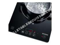 table de cuisson SEVERIN KP 1071  Plaque chauffante  induction  2000 Watt  noir