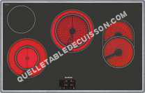 table de cuisson SIEMENS ET85HH17  Vitrocéramique   plaques de cuisson  Niche  largeur  78 cm  profondeur  50 cm  avec garnitures en acier inoxydable  inox/noir