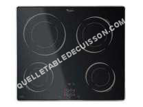 table de cuisson WHIRLPOOL AKM 0 IX/01  Table de cuisson  induction   plaques de cuisson  Niche  largeur  56 cm  profondeur   cm  noir