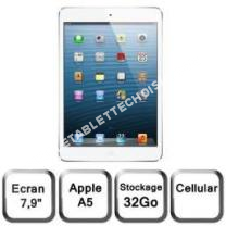 tablette APPLE mini wifi + cellular 32 go blanc 
argent