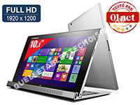 tablette LENOVO Miix 2 10   Tablette Tactile 10,1' Full    Intel Atom Z3745  1,33 GHz    eMMC 64 Go   RAM 2 Go   Intel  Graphics   Windows 8.1