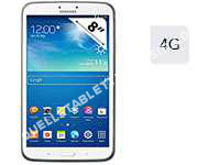 tablette SAMSUNG Galaxy Tab 3   Tablette Tactile 8' Capacitif   Processeur Dual Core  1,5 Ghz    RM 1 Go   16 Go   4G   Wi Fi   ndroid 4.2   Blanche