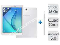 tablette SAMSUNG MUNG652874Galaxy Tab  9.7'  Pen White M-P550 Blanc Quad Coe 1.2 GHz 16 Go Ecan 9.7 pouces WiFi Bluetooth ndoid 5.0 Lollipop