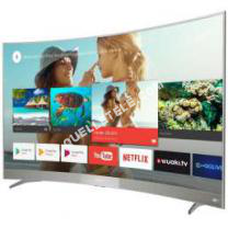 Télé THOMSON 55US6106 TV LED 4K UHD 19 cm (55')  Ecran incurvé  Android TV  Barre de son intégrée    HDMI  Classe énergétique A+