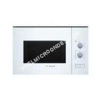 micro-ondes BOSCH Serie   BFL550MW0  Four microondes monofonction  intégrable  25 litres  900 Watt  blanc