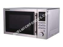 micro-ondes SHARP R82STW  Four microondes combiné  grill  pose libre  25 litres  900 Watt  acier inoxydable