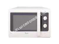 micro-ondes WHIRLPOOL MWD 301 WH  Four microondes monofonction  pose libre  20 litres  700 Watt  blanc