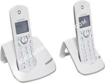 mobile ALCATEL HOME  F390 Duo Téléphone  Fil  Répondeur Blanc Gris