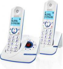 mobile ALCATEL Téléphone  fil  F390 Voice Duo Bleu