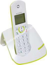mobile ALCATEL HOME  F390 Solo Téléphone  Fil  Répondeur Blanc Vert