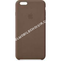 mobile APPLE Coque  iPhone  Plus brun olive cuir