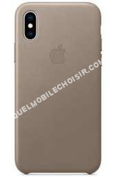 mobile APPLE Coque iPhone Apple CQ IPHXS CUIR TAUPE