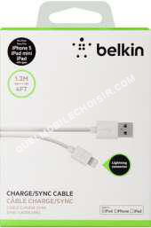 mobile BELKIN Câble Lightning Blanc vers USB 1,2
